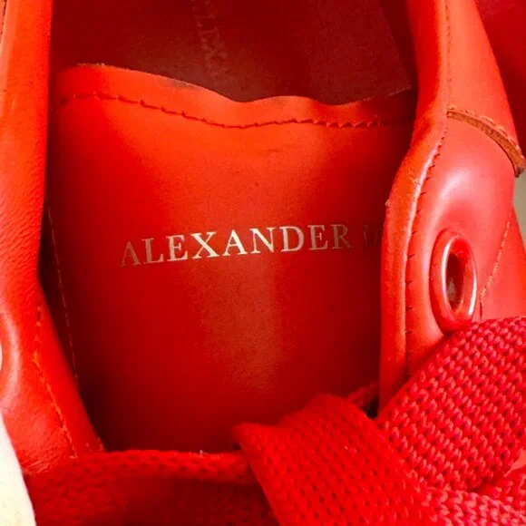 Alexander Mcqueen All Red Sneaker trainers - Women’s sz 8.5 US (EU 39) *RARE - Picture 6 of 10